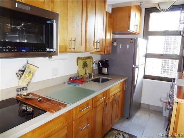 New, separate kitchen.