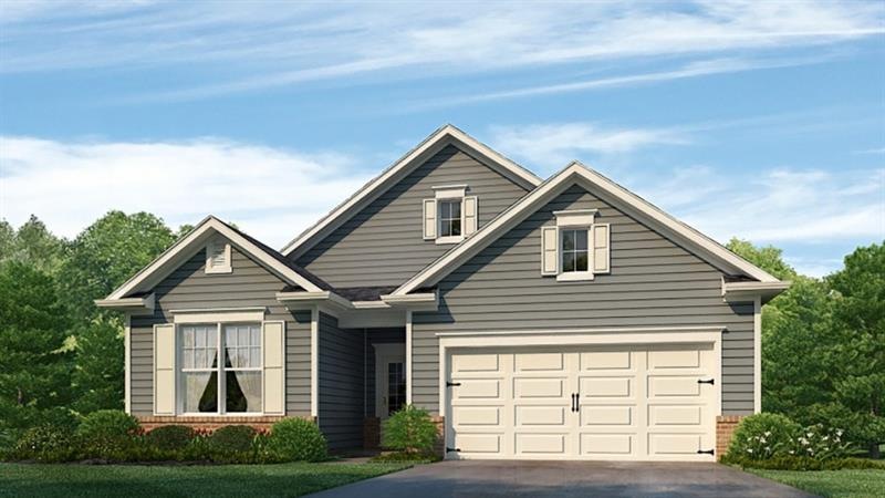 color rendering. not actual home. sample same plan