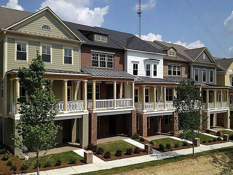 Exterior Front. Exterior view of first 5 homes clo