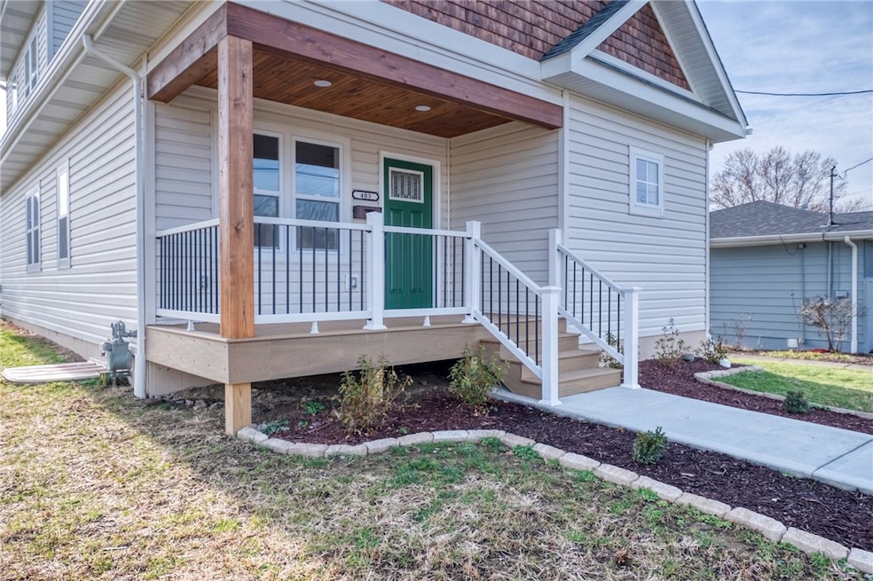 Front porch with Trex Decking to have that morning