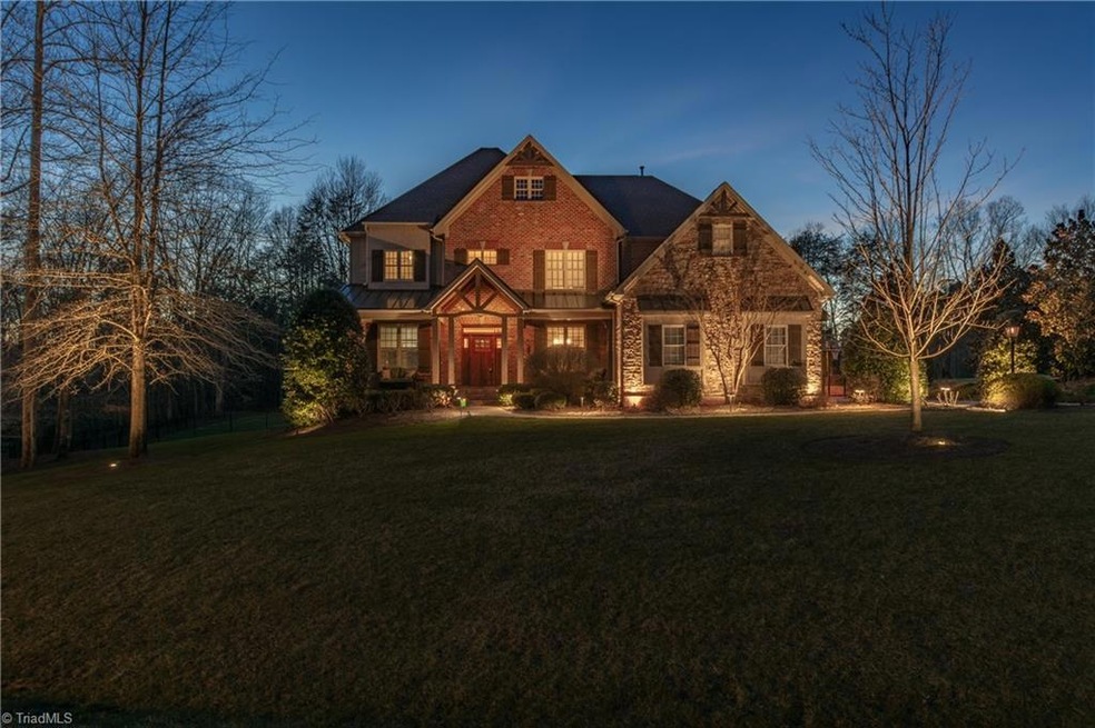 Accent lighting throughout the entire 2.27 acre lot is stunning!