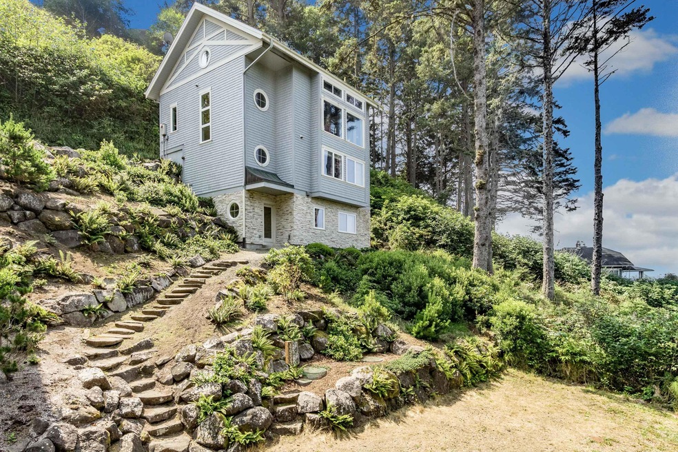 House from lower parking area
