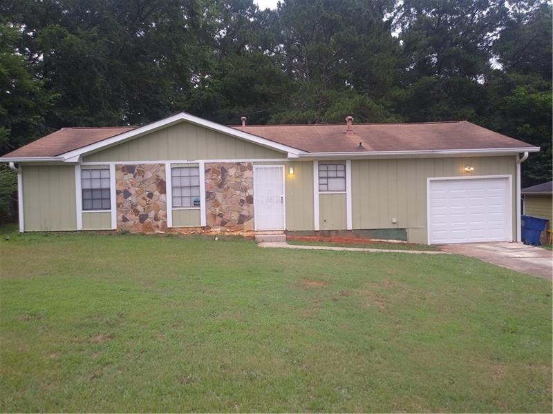 three bedroom, 2 bath ranch home. Back of the neig