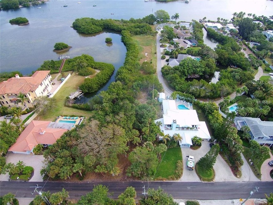 Two-acre parcel on Little Sarasota Bay surrounded 