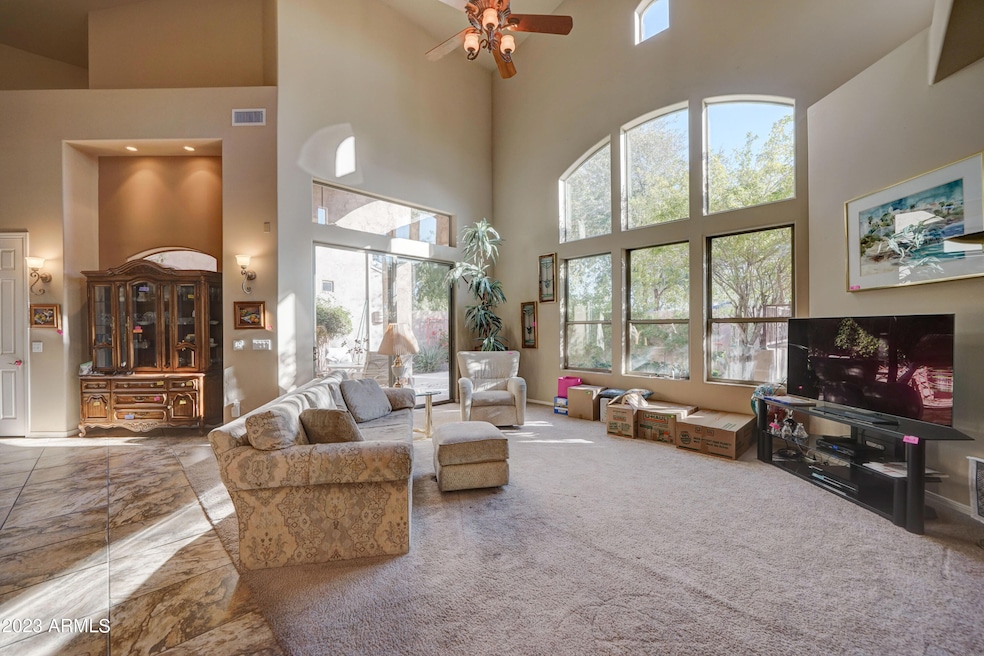 Great Room w/ soaring high ceilings