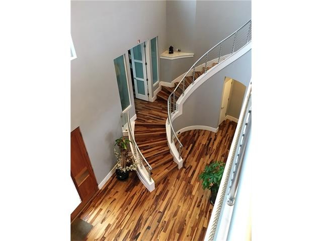 Dramatic Stair case , Brazilian hardwood floors th