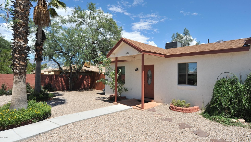 Landscaped front yard