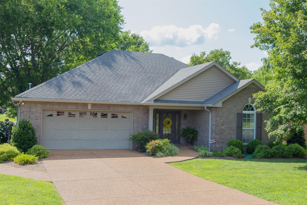 Desirable neighborhood. One level with oversized upstairs bedroom that could be bonus room or office.upstairs. Double garage and treed lot.