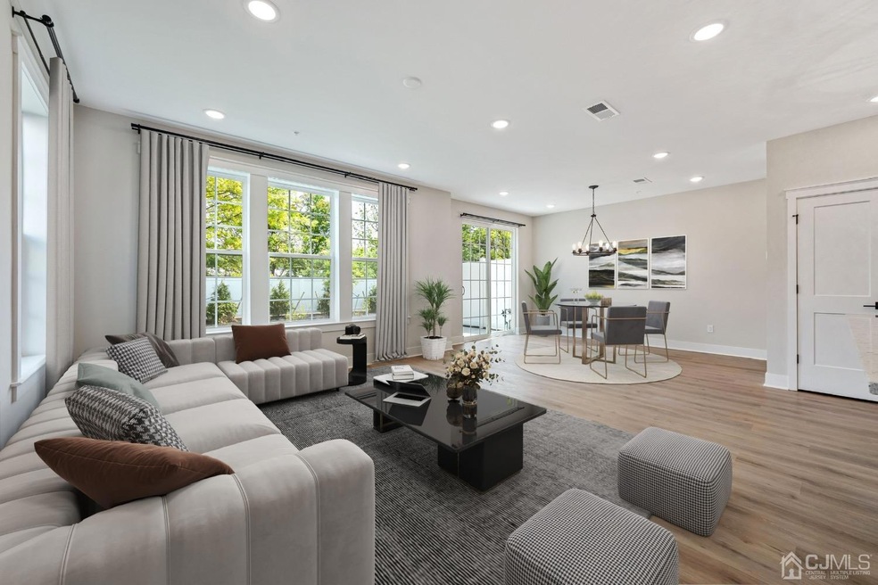 Living / Dining Area - Virtually Staged for visual reference