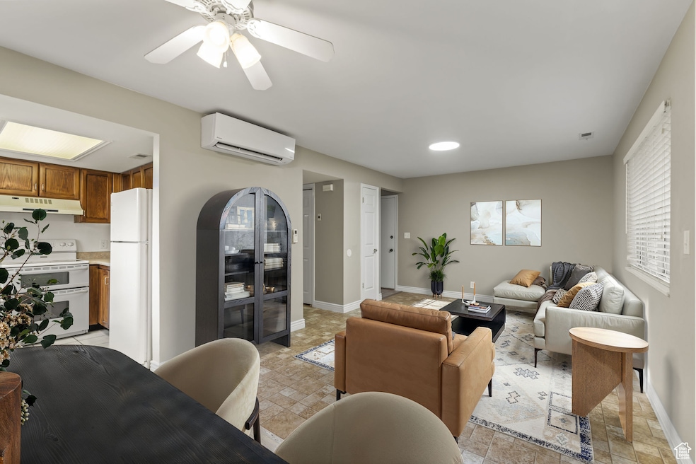 Living room digitally staged for inspiration