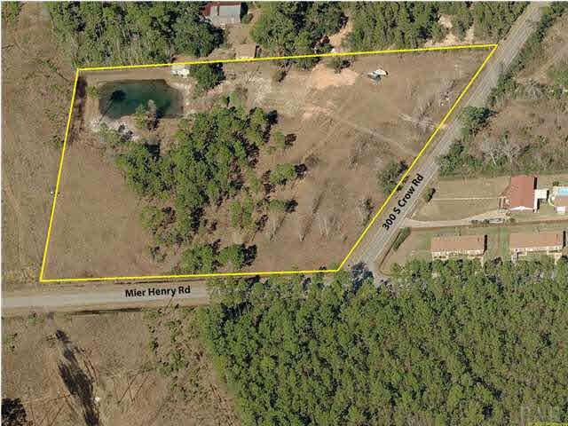 Corner parcel with ample road frontage.