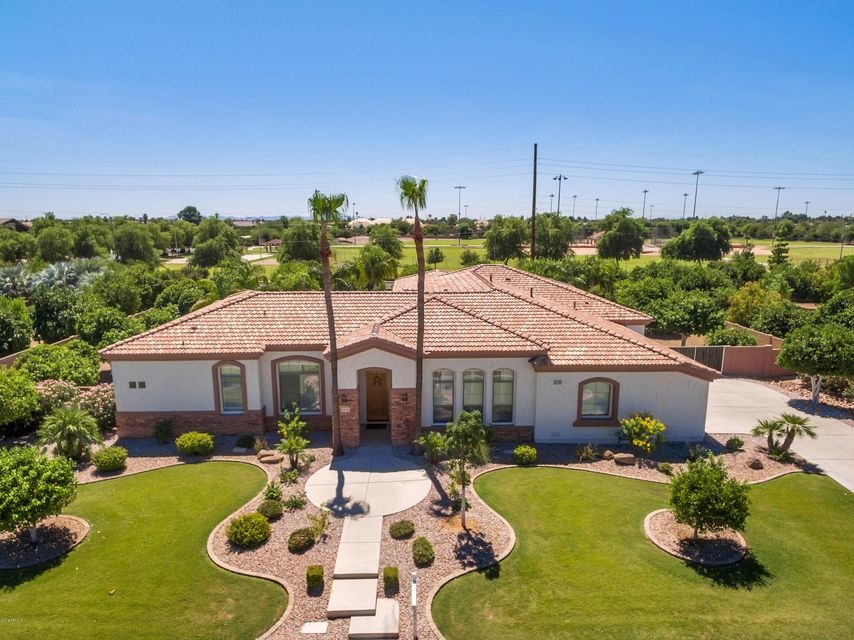 front aerial view