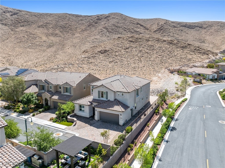 View of mountain backdrop with nearby suburban are