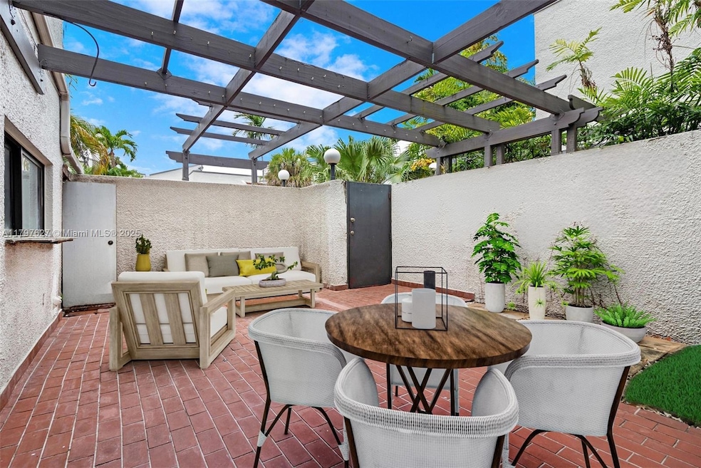 Virtually enhanced patio