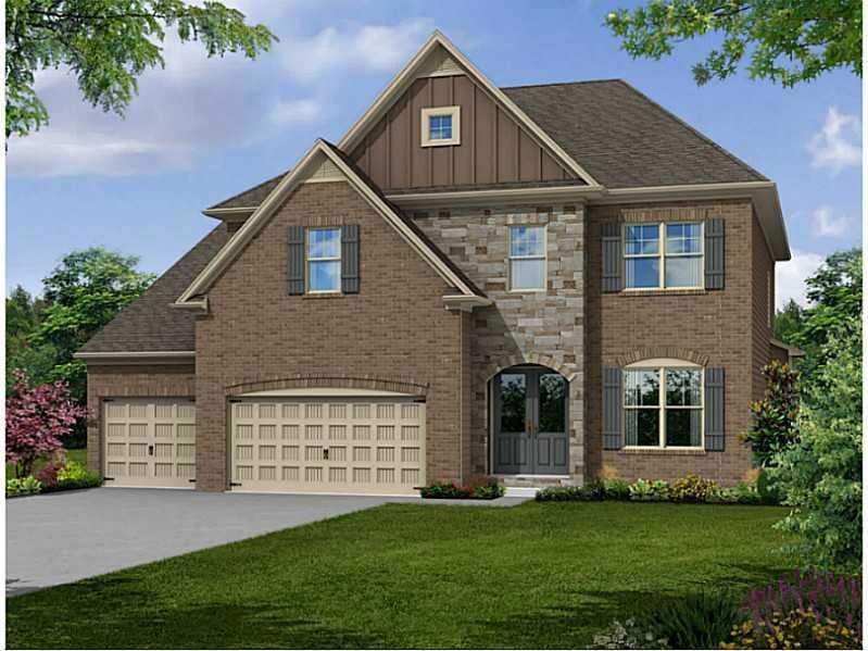 Exterior Front. Rendering of home