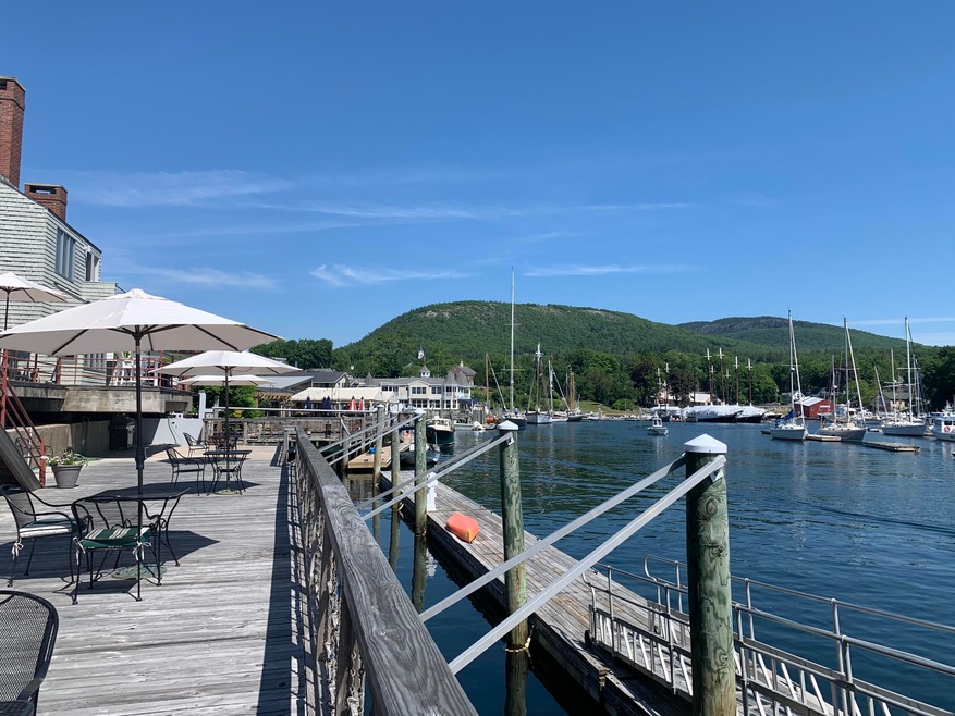 Dock and Camden Hills