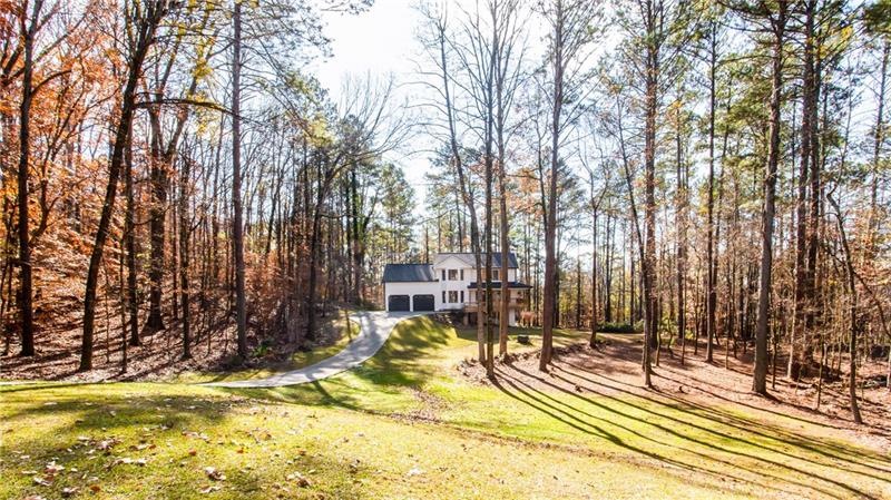 This gorgeous home is situated on 1.24 acres on a 