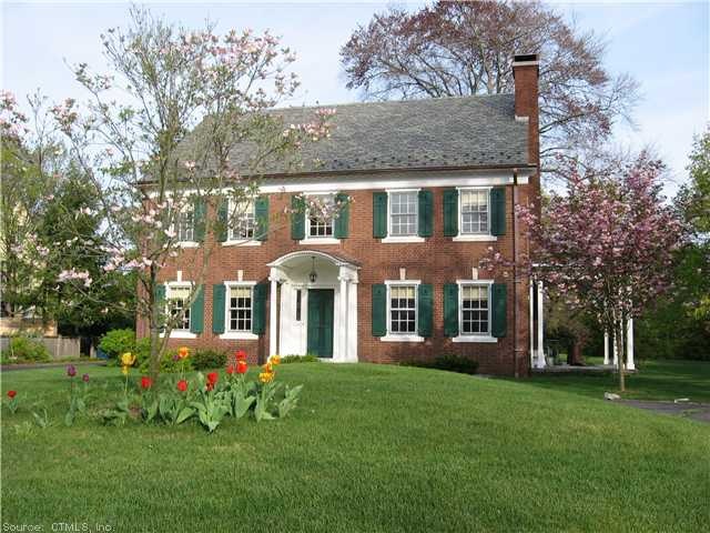 Exterior Front. Slate roof, Copper gutters, on a c