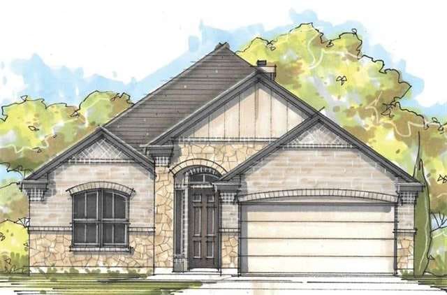 Actual home under construction.
