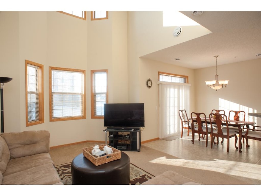 Open concept living ~ living room, dining area and