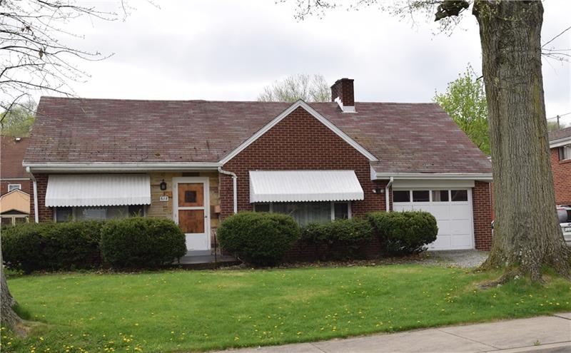 Solidly built brick ranch home with spacious rooms