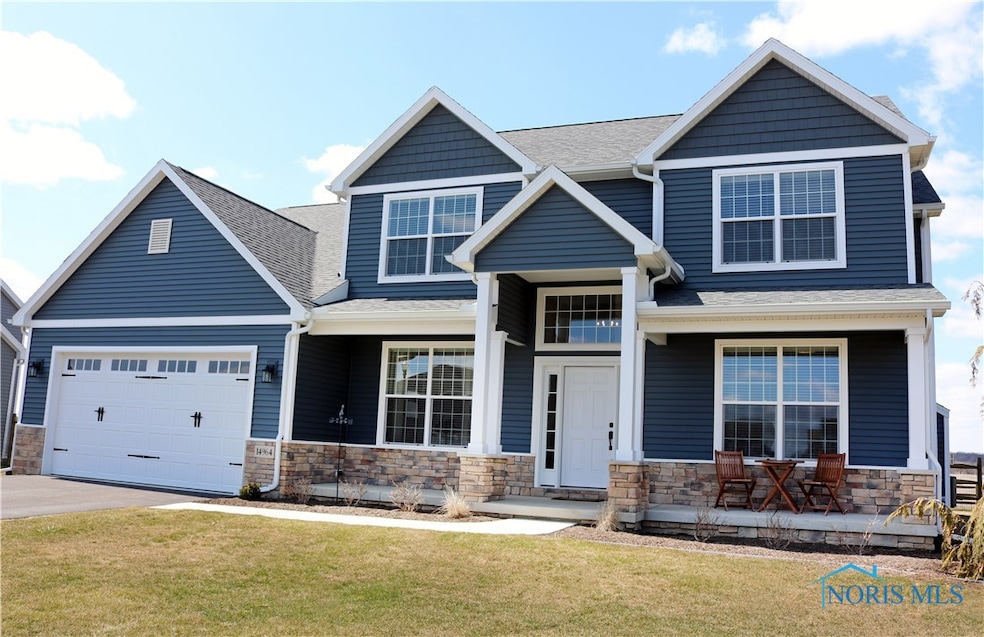 This stunning home has upgraded siding in the very