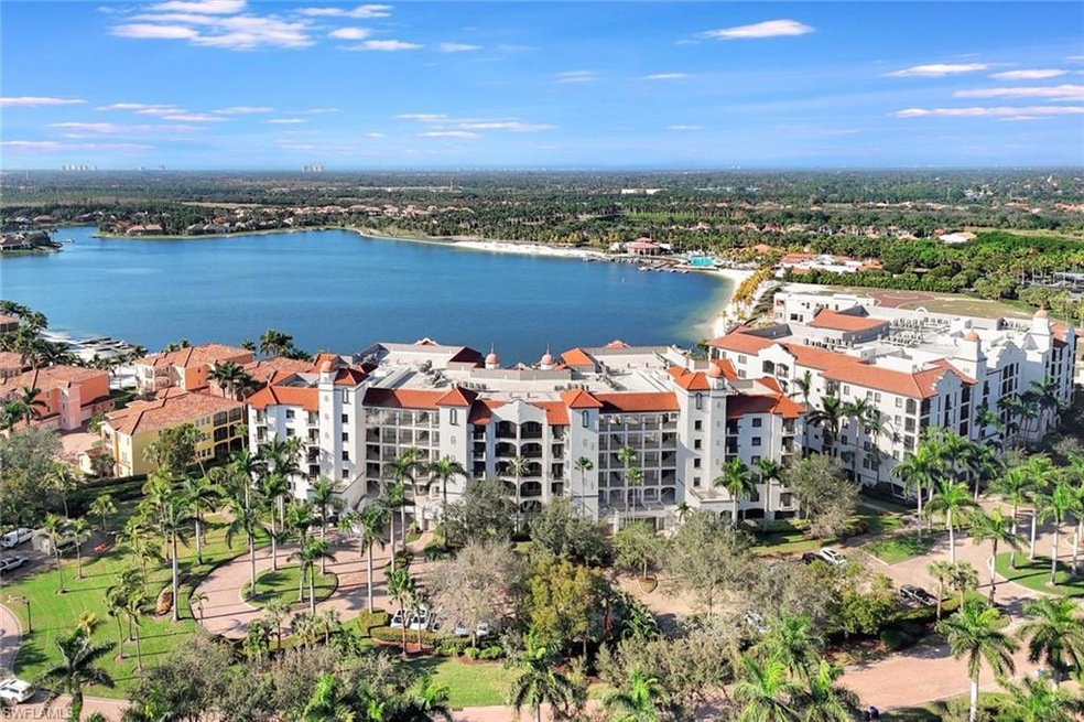 Aerial view front of Mirasol showing location on L