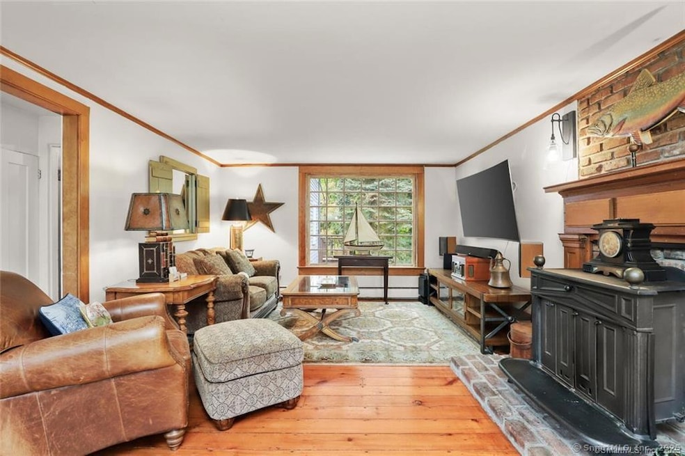 Liviing Room with Wood Stove
