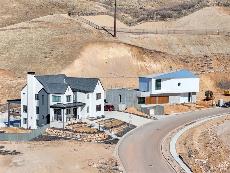 Aerial view of property and surrounding area