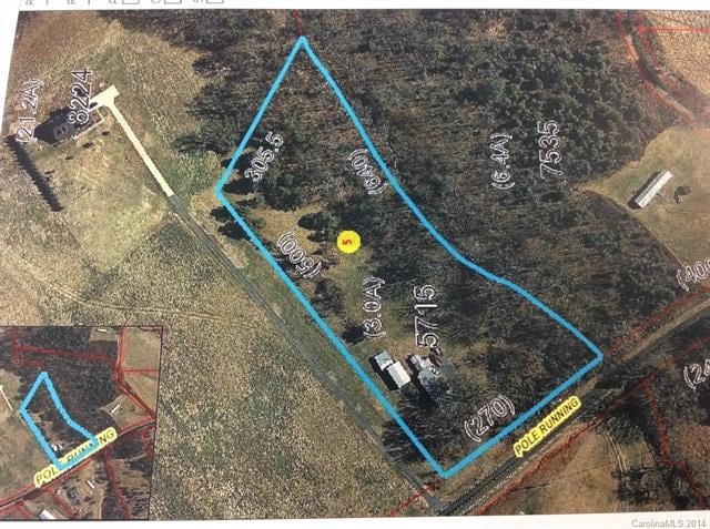 GIS  map of the land for sale.  Note that there is
