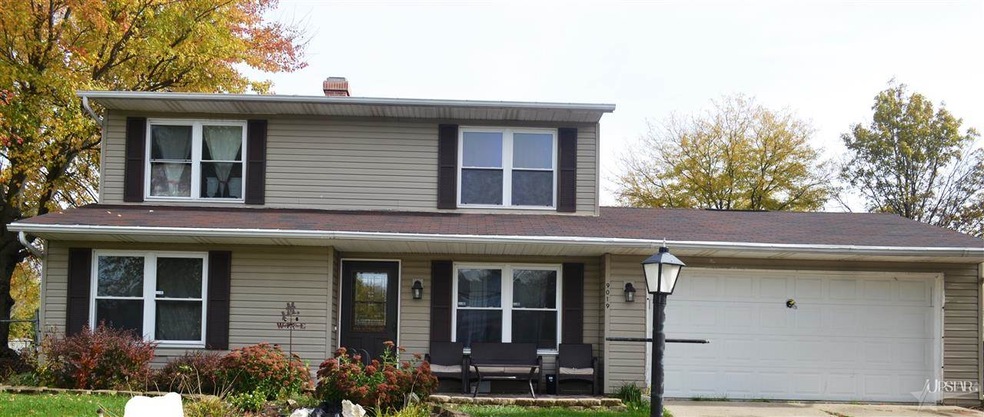 Front of the house.  On double Lot
