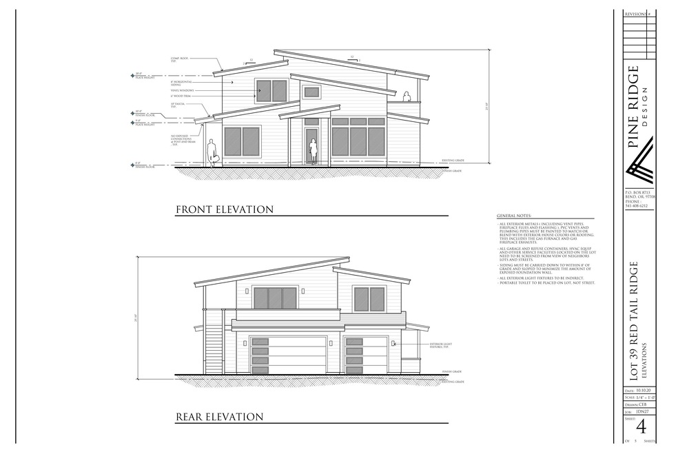 Front & Real Elevation
