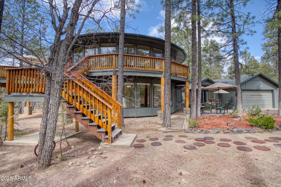 Amazing round home in the trees