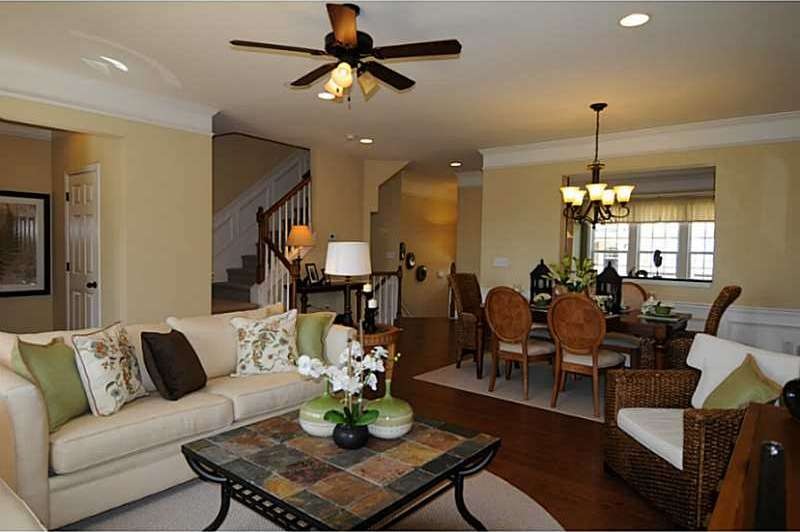 Exterior Front. Picture from the model home of the