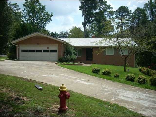 Exterior Front. Front view of the house in a cul-d