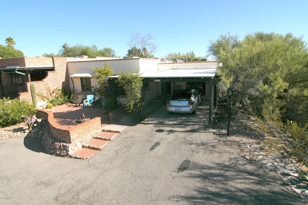To patio & carport LOOKING EAST