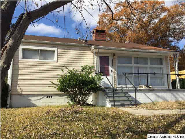 Front of the house with a large covered porch!