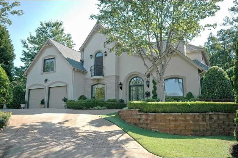 Exterior Front. Beautiful Hardcoat Stucco with a F