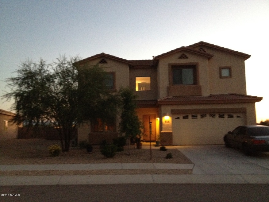 front at dusk