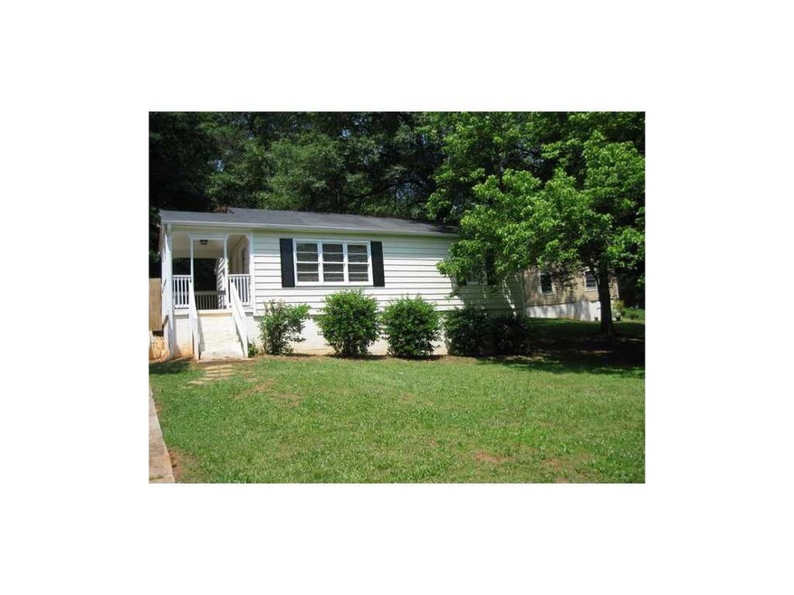 Exterior Front. Cute updated home in Decatur, larg