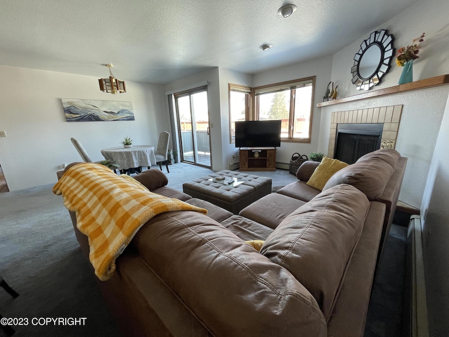 Living Room with Deck