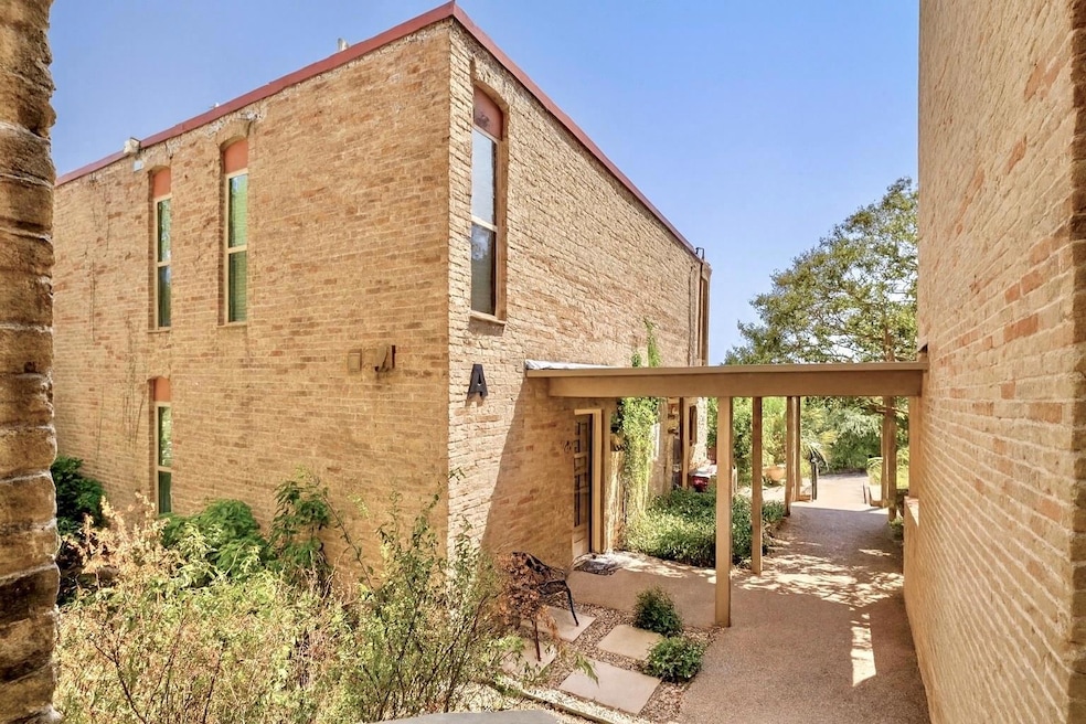 View of home's exterior with brick siding
