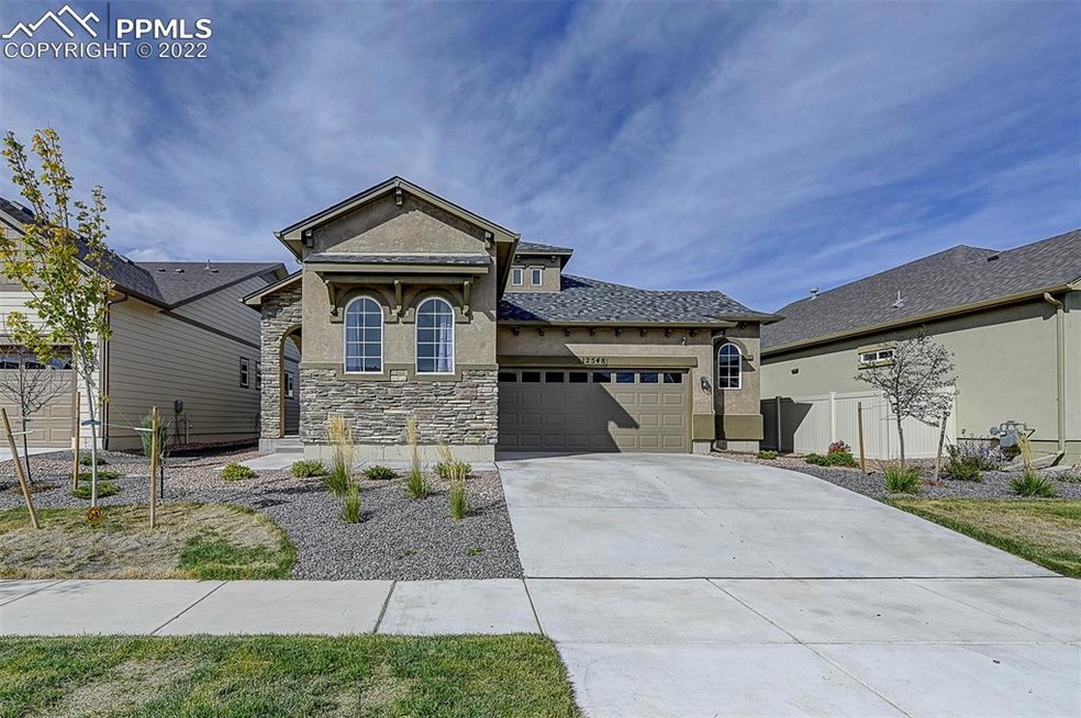 Beautiful stucco and stone exterior