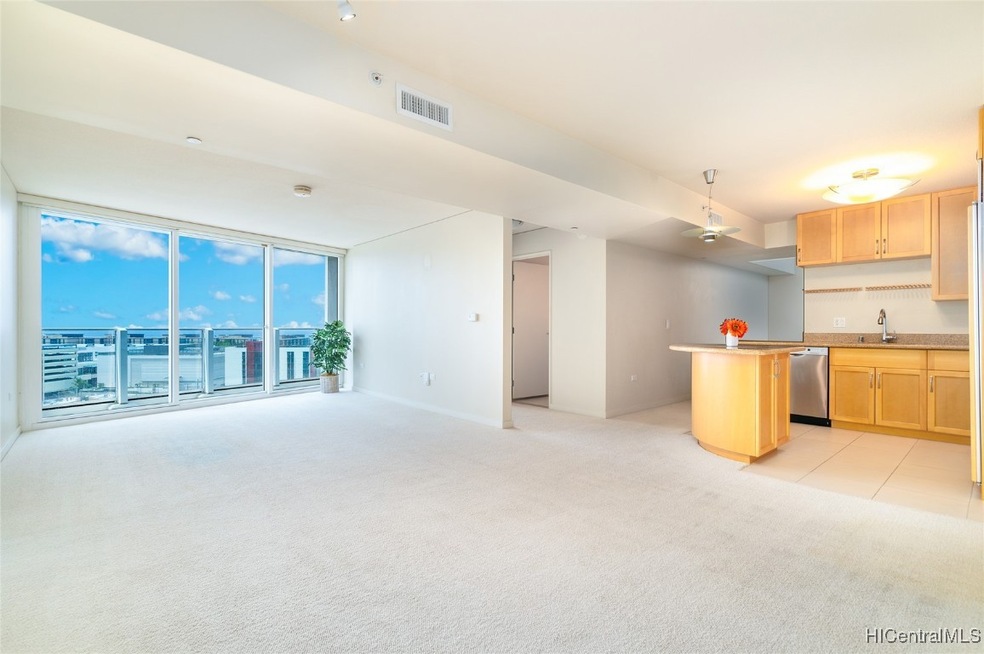 Living room, Kitchen & Den behind kitchen.