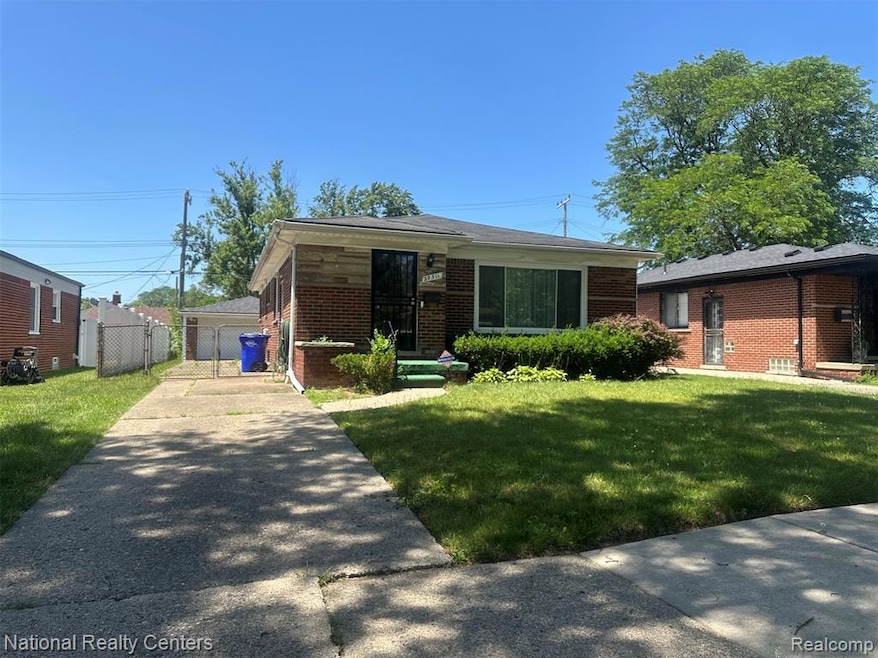 View of front of property with brick siding