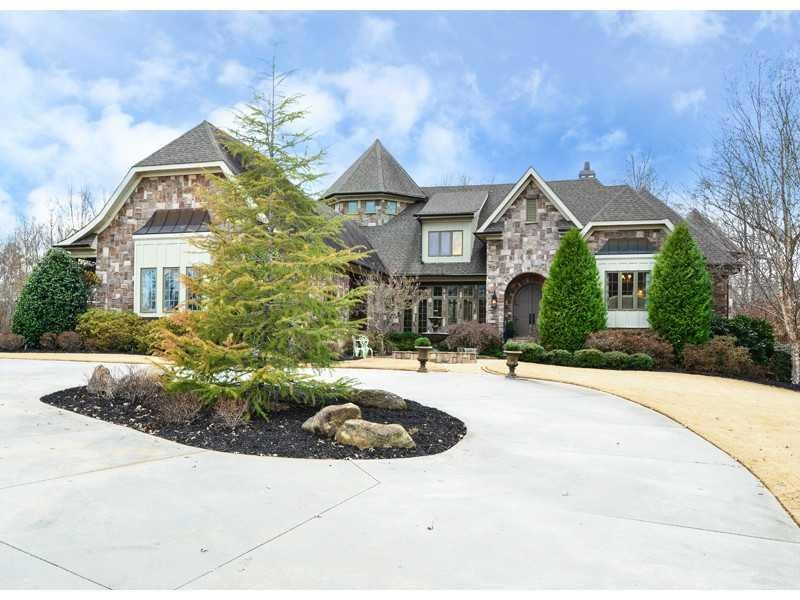 Exterior Front. Stunning custom all stone English 