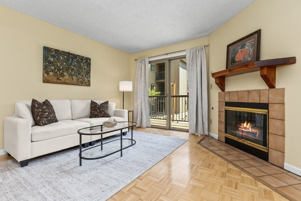 Family Room with a gas buring fireplace and furnis