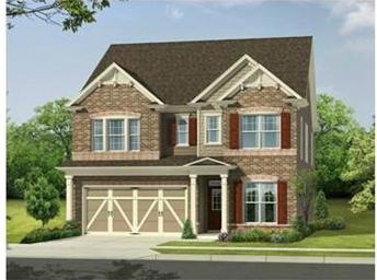 Exterior Front. New Home under construction Ready 