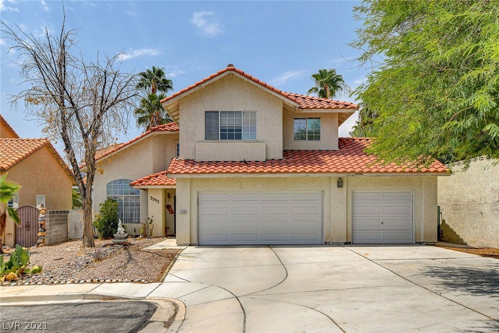 Property front -- 3 car garage
