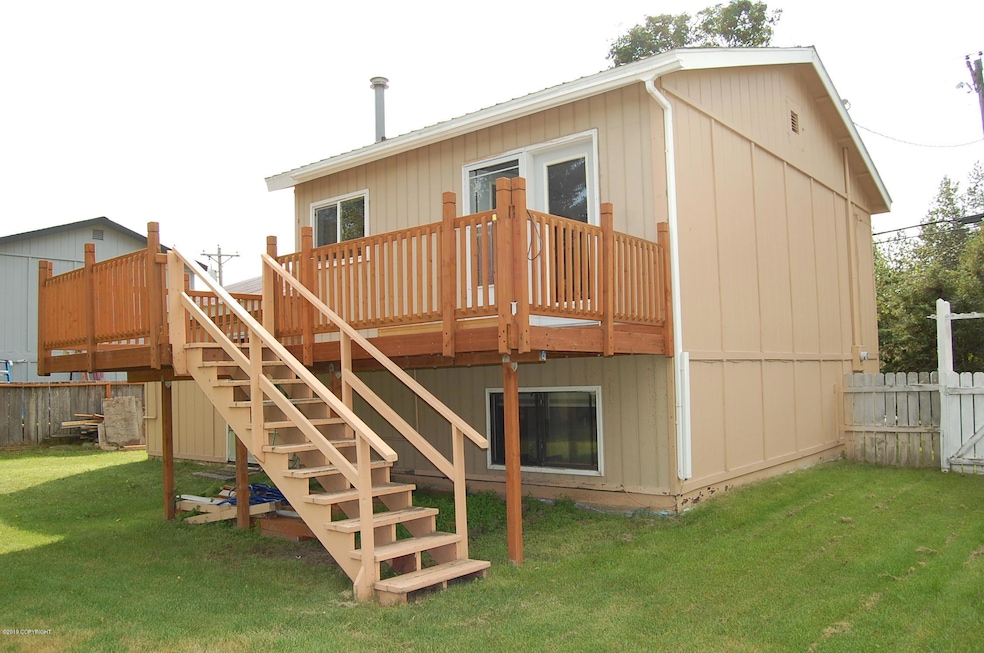 Rear of home and deck